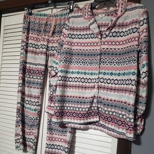 Womens Layla Soft Fleece PJ's/Lounge Set Medium